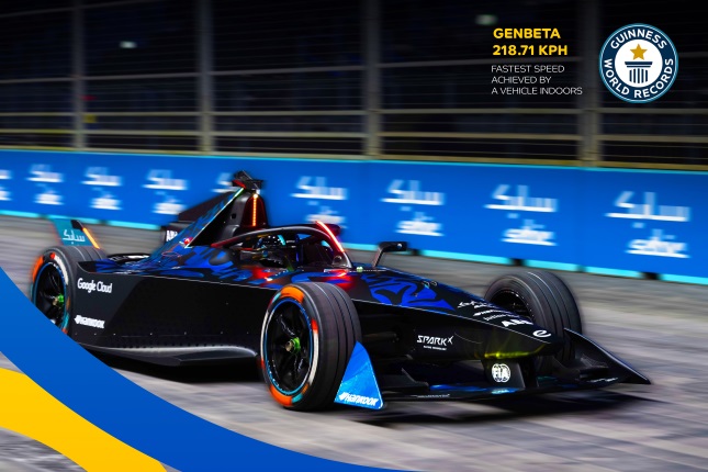 NEW GENBETA CAR DEVELOPED BY FORMULA E AND ITS INNOVATION PARTNER SABIC SHATTERS GUINNESS WORLD RECORDS? TITLE